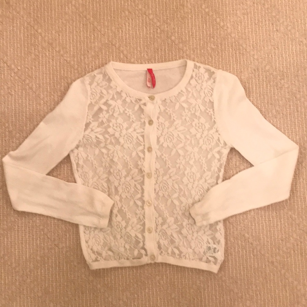Girls Lace Cardigan